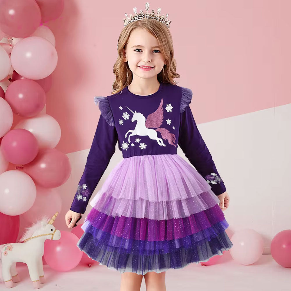 Vestido unicornio com orders tule